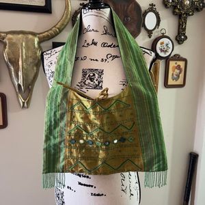 Green Hippie Tote Bag
